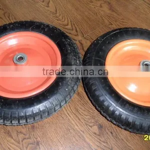 Size 13x3 Wheel Top Quality Rubber Wheel With Steel Rim 13*3 thumbnail-4