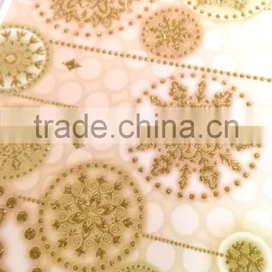 Window Decoration Vinyl Sticker, Gold Color Way Decoration Window Sticker Home Decoration thumbnail-4