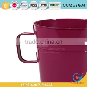 8 Inch Pots and Containers for Plants Outdoor Metal Outside Plant Pots thumbnail-5
