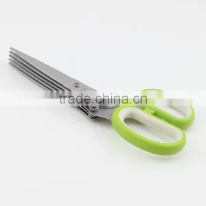 Five Stainless Steel Blades Multipurpose Kitchen Shear Culinary Herb Scissors thumbnail-3