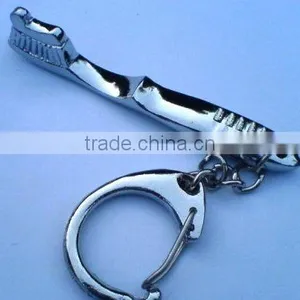 Toothbrush Keychain, Chrome Plated thumbnail-1