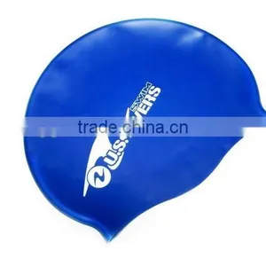 2014 New Style Printed Silicone Swim Cap thumbnail-1