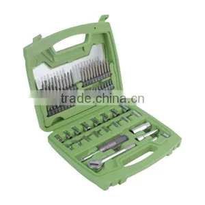 64pcs Carbon Steel Socket and Screwdriver Bit Set in Blow Mold Case thumbnail-1
