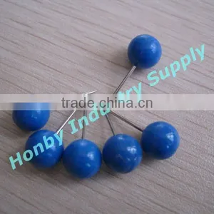 10mm Jumbo Blue Round Map Tack thumbnail-1