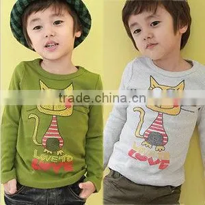100% Cotton Popular Children's Printing t Shirt Long Sleeve for Kids thumbnail-1