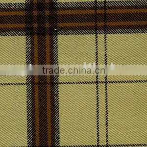 100%cotton Check Print Twill Fabric for Garments Print Twill Fabric thumbnail-1