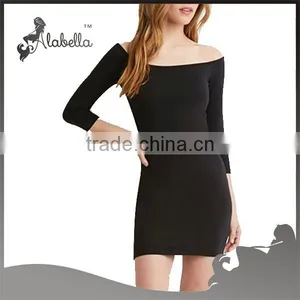 Fashion Sexy Dress Bodycon Dress With 3/4 Sleeve thumbnail-1