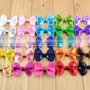 DIY Fabric Bow With Crystals Elegant Flower Fabric Bow Knot Decrations Wholesale Fashion Bow Jewelry Accessories thumbnail-3