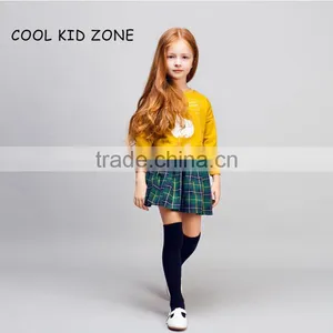 STOCK Available!COOL KID ZONE Autumn Winter New Design 100%cotton Long Sleeve Mini Girl Skirts and Tops Suit Girl Skirts thumbnail-5