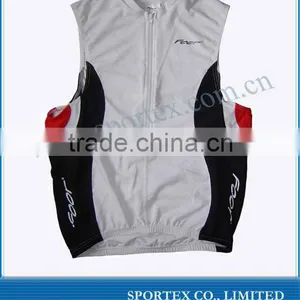 Cycling Vest Mens Cycling Tri Top With Zip OEM thumbnail-1