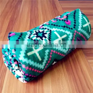 Fleece Plaid Printed New Design Multicolor Knitted Sherpa Children Baby Rag Girl Beach Travel Thick Made Throw Blanket thumbnail-2