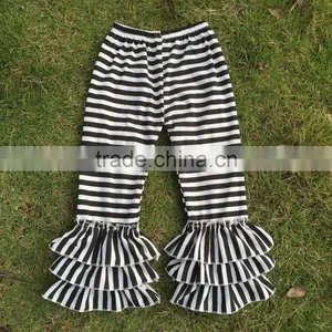 2015 China Boyi Kids Denim Pants Wholesale Girls Triple Ruffle Pants thumbnail-6