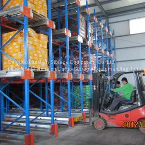 Industrial Radio Pallet Shuttle Racking For Cold Food And Freezing Sea Food Warehouse Storage thumbnail-2