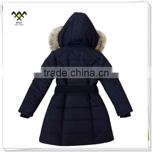 2017 Girl Fake Fur Hood Fancy Jackets thumbnail-2