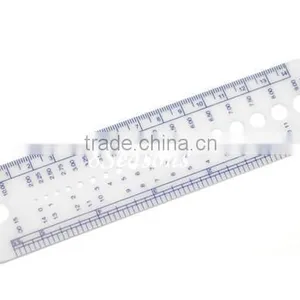 Cheap Wholesale White 0-15 Sizes Rectangle Needle Gauge Measure Tools For Knitting Needle thumbnail-1