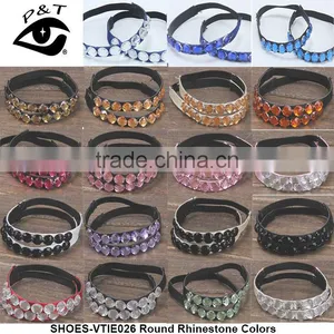 19 Colors Round Acryic Rhinestone Shoe Straps Decorations thumbnail-3
