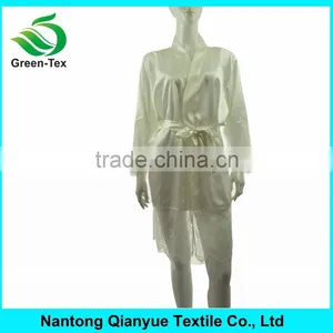 Luxury Noble Matt Satin Lace Kimono Women Robes thumbnail-4