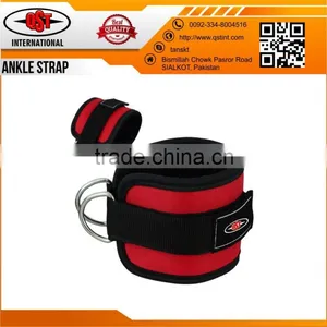 Gym Weight Lifting D Ring Ankle Straps Cable Attachment Strap Fitness Exercise thumbnail-1