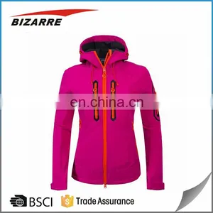 OEM Service Polyester Waterproof Outdoor Softshell Jackets For Lady thumbnail-5