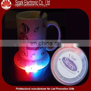 Glass Coasters,plastic Led Light up Glass Coaster,pub Accessaries thumbnail-1