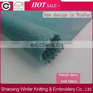 Winfar Textile Plain Dyed Knit Polyester Rayon French Terry Fabric for Sportswear thumbnail-1