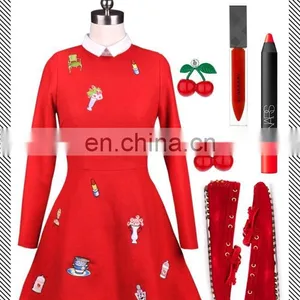 Cute Slimming Christmas Dress 2014 Girls Clothes for Winter Women Dress Wholesale thumbnail-1