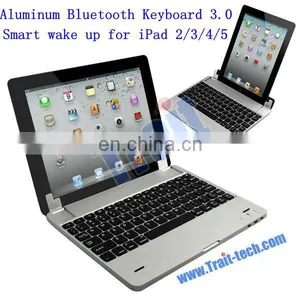 High Quality Wholesale Wireless Aluminum Bluetooth Keyboard 3.0 for IPad 2/3/4/5 thumbnail-1