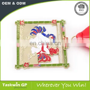 Custom Square Taekwondo World Cup Sports Metal Medal thumbnail-5