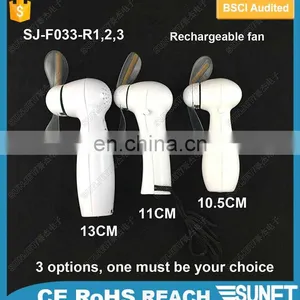 Hot Sale Promotion Custom Logo Print and Customized Message Rechargeable Battery Led Fan thumbnail-6