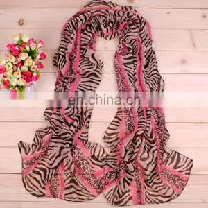 Fancy Stock New Style Flower Printed Polyester Scarf thumbnail-2
