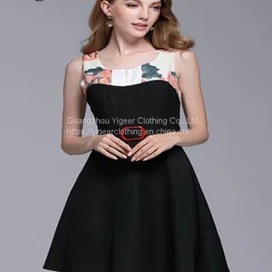Black Sleeveless Midi Dress With Waist Band thumbnail-2