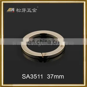 Song A Metal Custom Made Light Gold Plated Stainless Steel Ring Buckle thumbnail-1