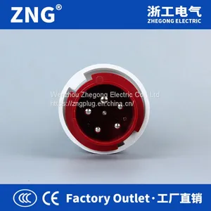 Industrial Plug AC380V 63Amp 3P+N+PE, IP67 Waterproof IEC309 Plug With 3-phase-5-wire thumbnail-2