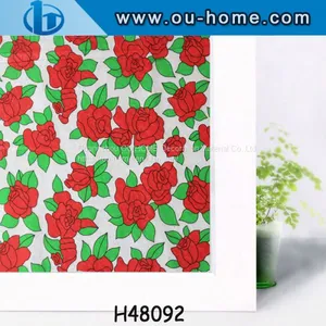 OUHOME PVC Film Manufacturer Color Stained PVC Static Window Film Plastic Vinyl Sticker thumbnail-1