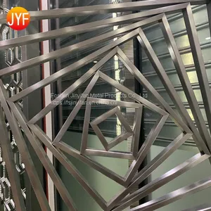 Foshan Manufactory China Wholesale Room Divider Laser Cut Decorative Restaurant Room Divider Partition thumbnail-1