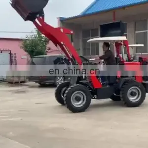 Chinese Mini Wheel Loader With Hydraulic Lifting Rod for Sale thumbnail-1