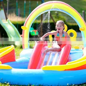 Rainbow Ring Inflatable Play Center Inflatable Pool Slide For Kids thumbnail-3