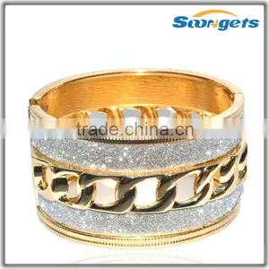 SGBMT14103 Fashion Costume Gold Slave Bracelet thumbnail-1