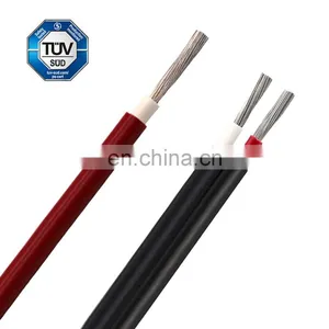 DC System PV Solar Cable 4mm 6mm Twin Core Xlpe Insulated Tinned Copper Solar Cable Price Per Meter thumbnail-2