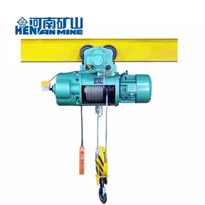 High Quliaty CD1 MD1 1t 2t 3t 5t 10t 16t 20t Monorial Wire Rope Electric Hoist for Overhead Crane thumbnail-2