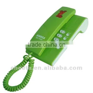 Fresh Green Wall Mounted Telephone for Home Use thumbnail-1