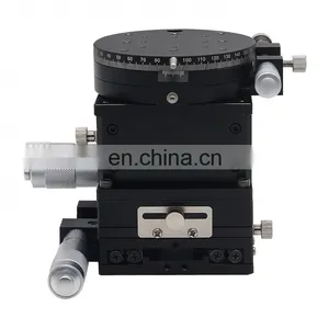 80x80mm Crossed Guide Rail SEMXYZR-80 XYZR 4-Axis Micrometer Linear Stage Manual Linear Stage thumbnail-5