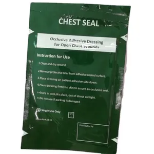 Medical First Aid Rescue Chest Seal Vented for Army Military Emergency Chest Seal thumbnail-1
