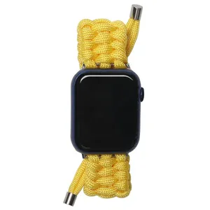 New Braided Nylon Strap For Apple Watch Band Outdoor Umbrella Cord Braided Strap For IWatch Series Strap Wristband thumbnail-4