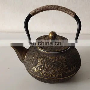 Wholesale Teapot Tea Ware Chinese Antique Enamel Cast Iron Wholesale Teapot thumbnail-4
