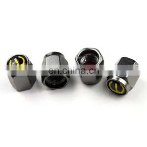 Aluminum Tire Valve Caps Hex Design Air Dust Stem Covers Wheel Tyre Air Caps Universal Schrader Valve Caps thumbnail-1