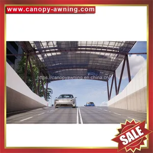 Outdoor Passage Walkway Corridor Canopy Canopies Cover Awning Shelter With Aluminum Framework and Polycarbonate Sheet thumbnail-3