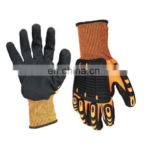 TPR Mechanical Protection Industrial Cut Resistant Safety Hand Anti Impact Resistant Work Gloves thumbnail-4