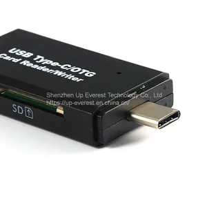 USB 2.0/MICRO USB+TYPE-C OTG 3 in 1 Type-C Card Reader All in One Card Reader thumbnail-4
