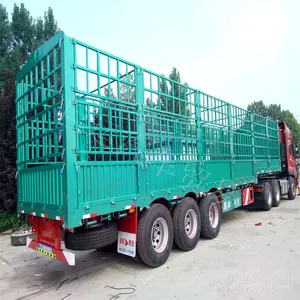 Warehouse Semi-trailer Flower Railing Semi-trailer Export Semi-trailer thumbnail-3